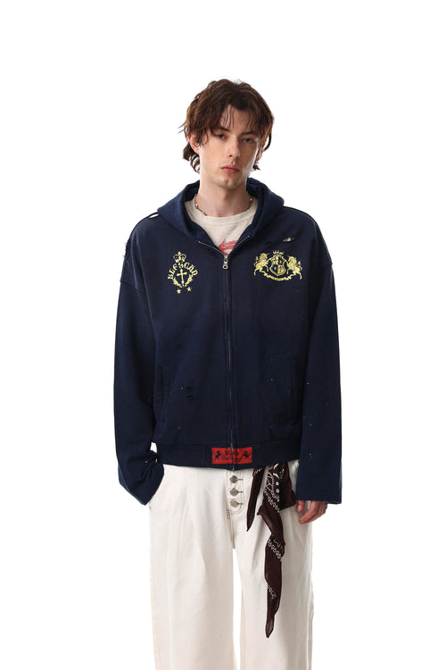 Crowncrest Distressed Hoodie