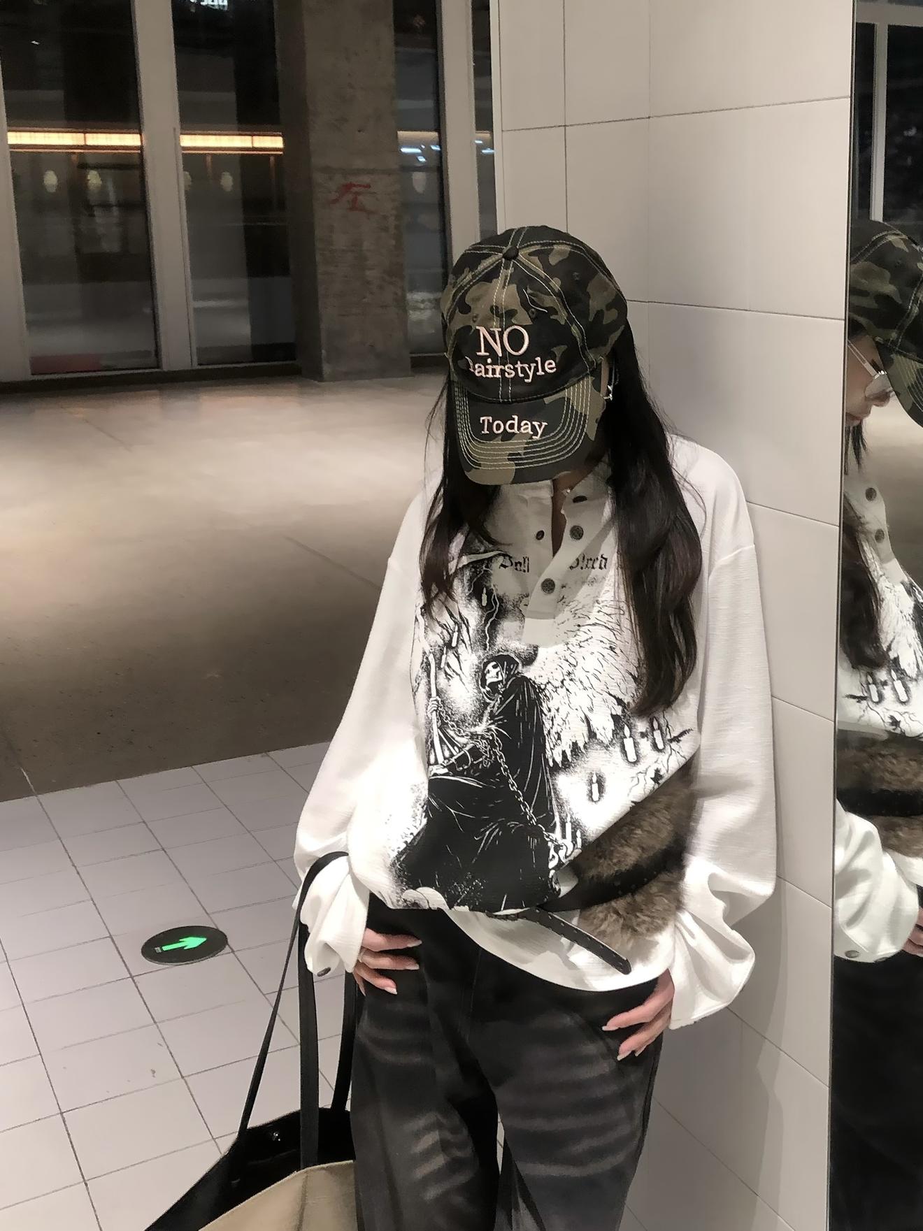 Requiem Reaper Henley Long Sleeve T-shirt