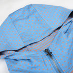 Rosette Striped Funnel Hoodie