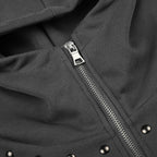 Vandal Studded High-Neck Hoodie