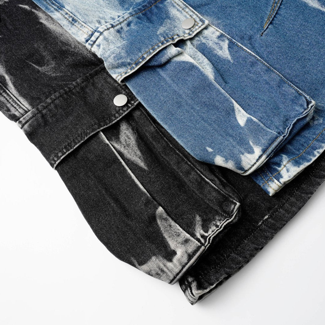 Bleach Splatter Cargo Shorts