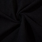 Ribbed V-Neck with Stripe T-shirt