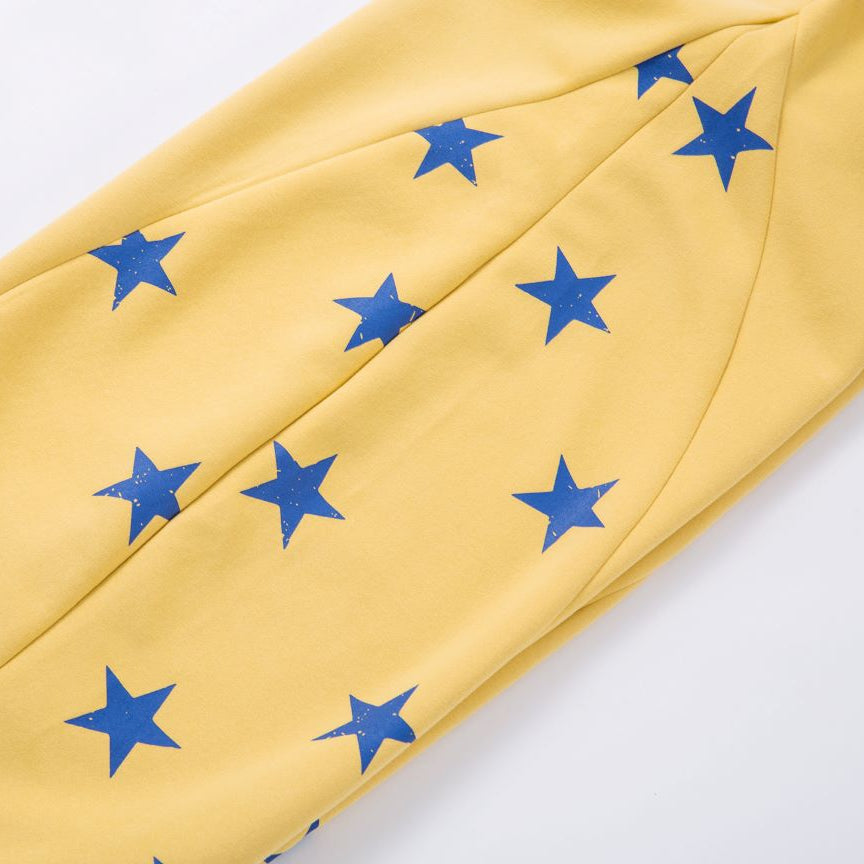 Star Print Barrel Sweatpants