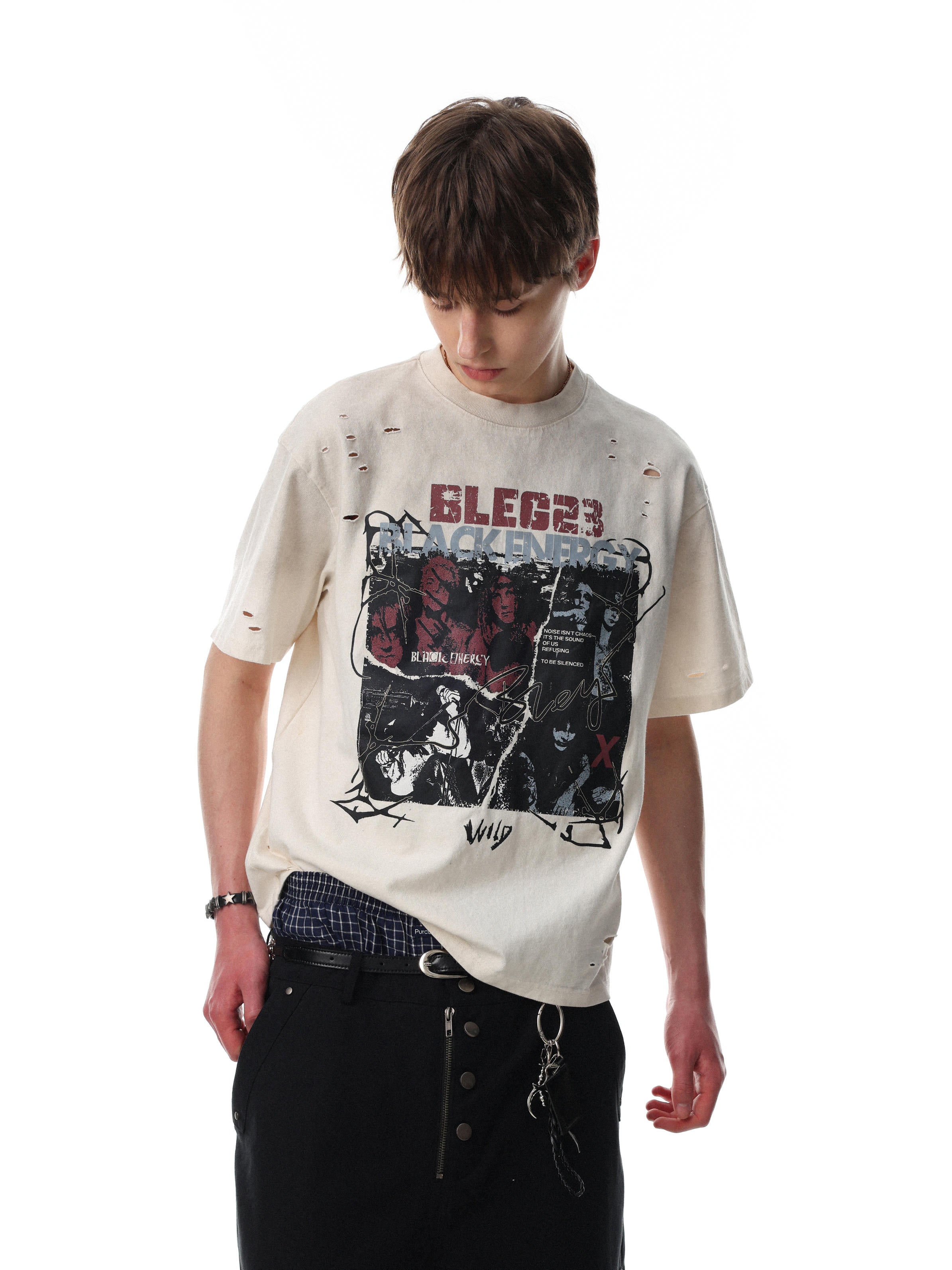 Burn Bright Distressed Graphic T-Shirt