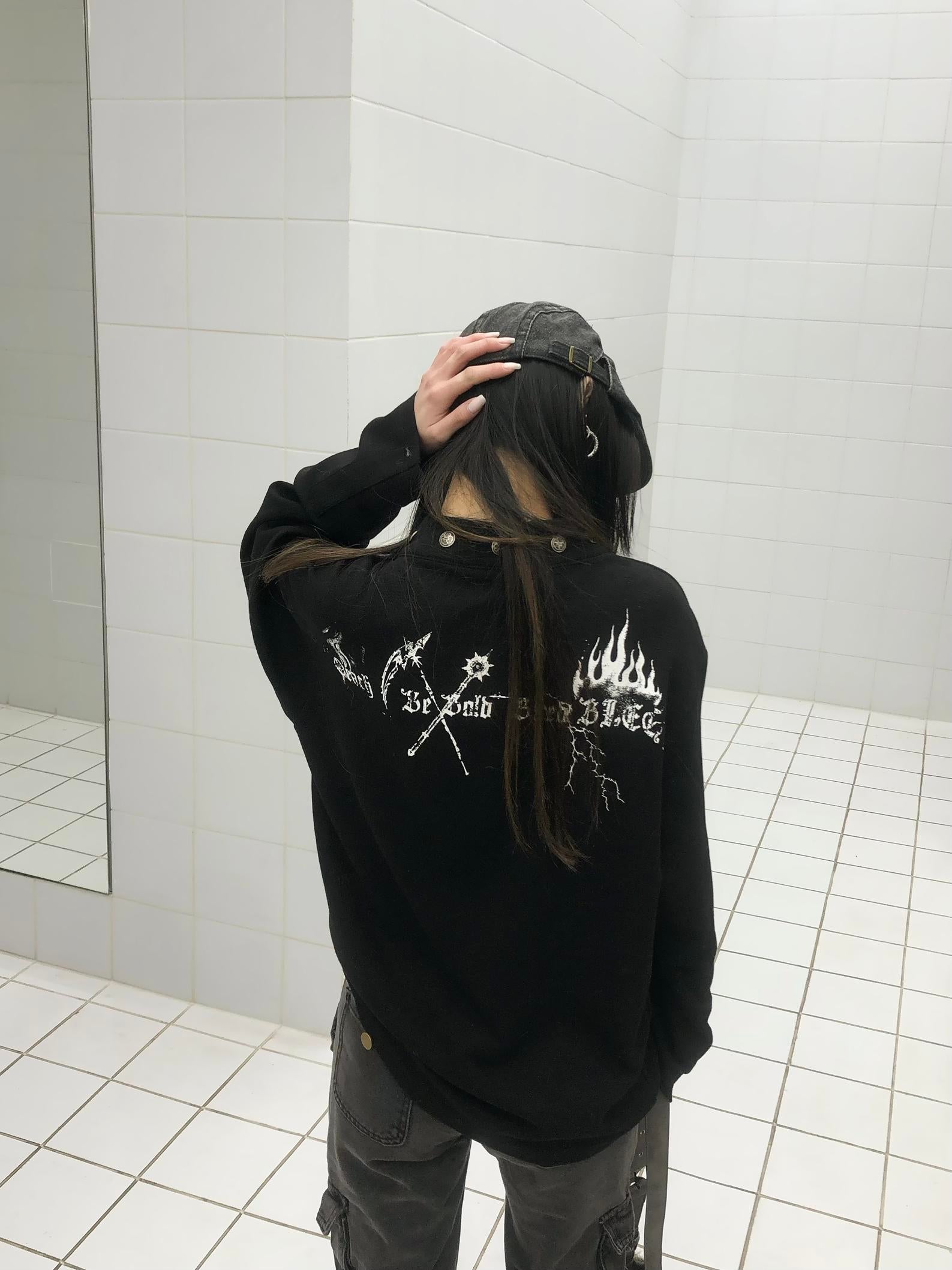 Requiem Reaper Henley Long Sleeve T-shirt