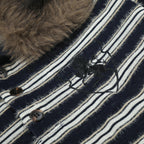 Meridian Fur Collar Long Sleeve Polo