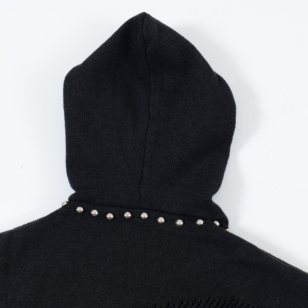 Rebel Edge Studded Hoodie