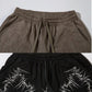 Embellished Suede Shorts