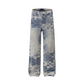 Pixel Pattern Denim Pants