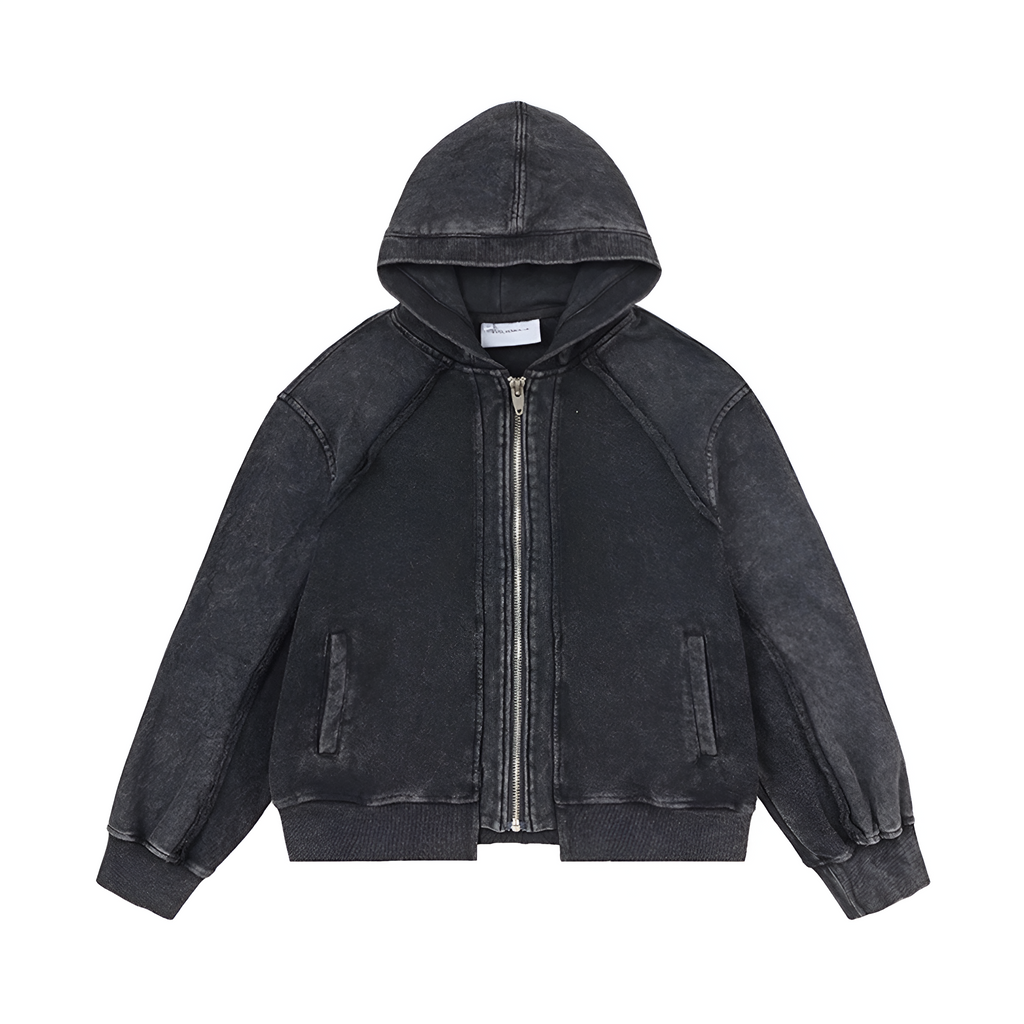 Shadow Fade Zip-Up Hoodie - h0neybear