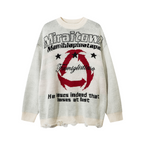 Miraitown Mystery Distressed Sweater