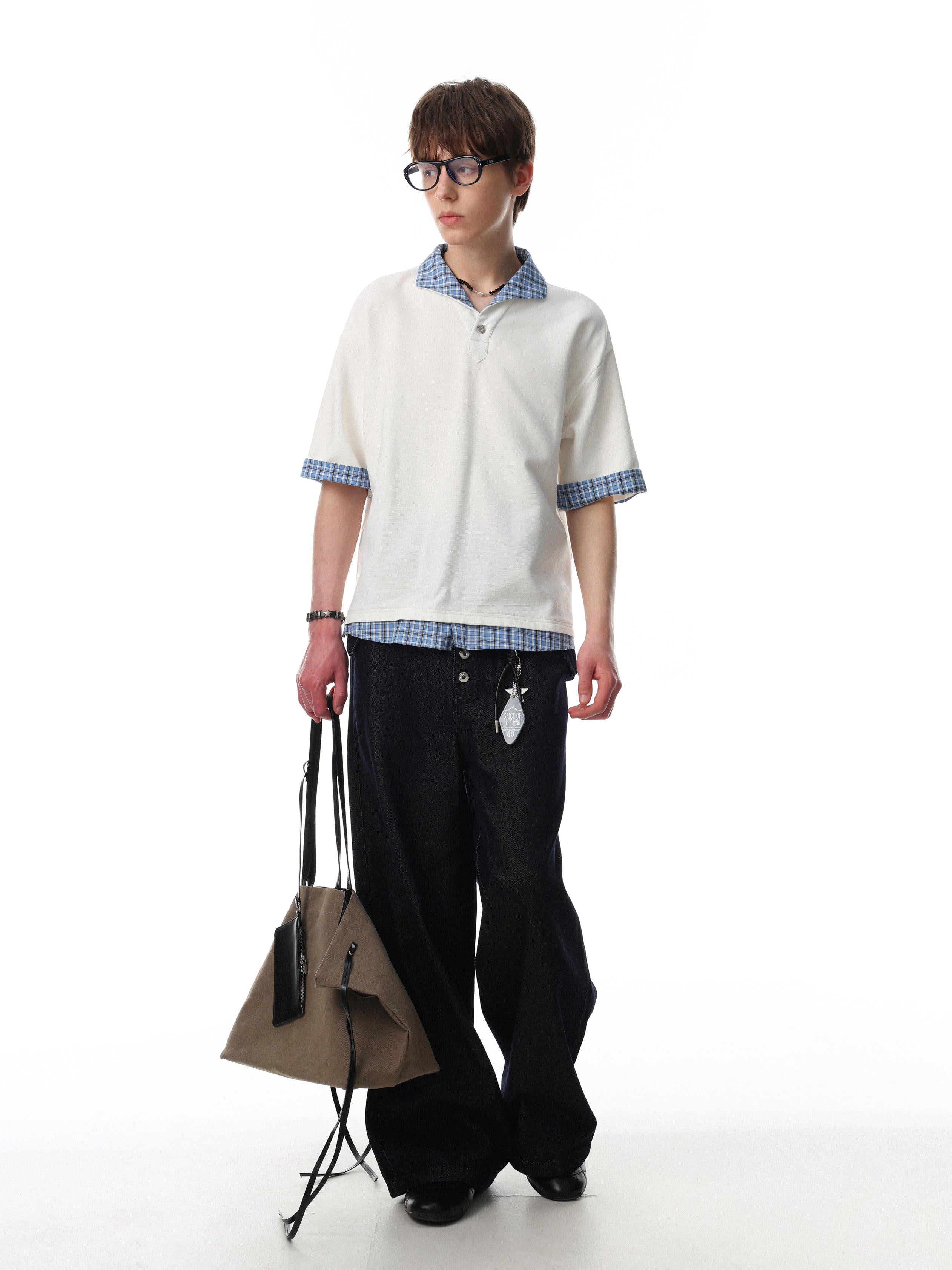 Harbor Plaid Polo T-Shirt