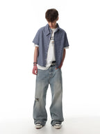 Slate Grid Short Sleeve Shirt
