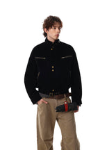 Outlaw Buckle Leather Jacket