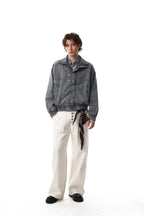Ironclasp High-Neck Washed Jacket