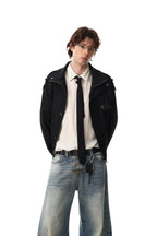 Strapline High-Neck Utility Jacket