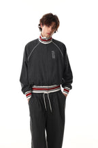 Varsity Pinstripe Track Jacket