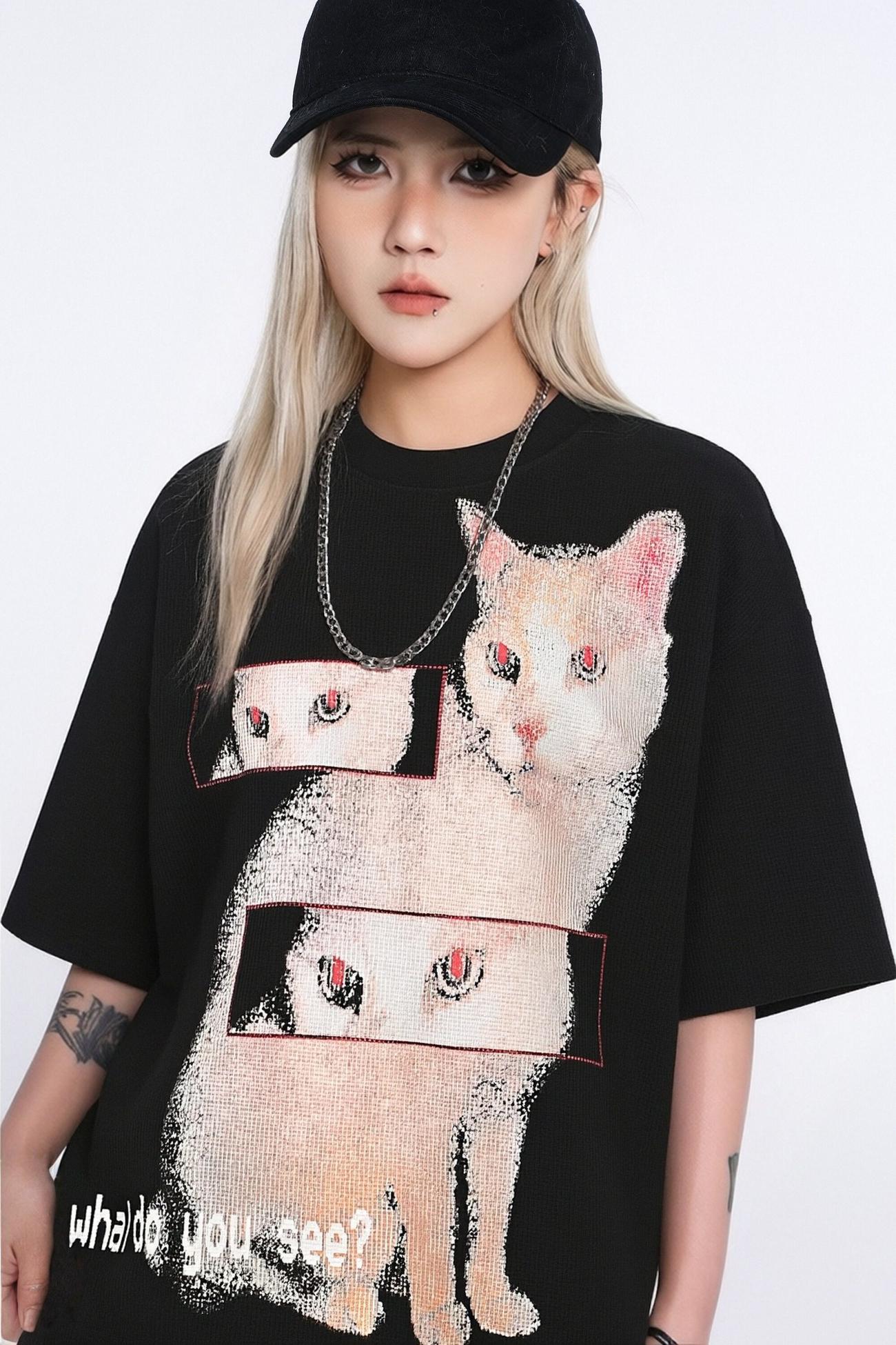 Hidden Gaze Graphic T-Shirt