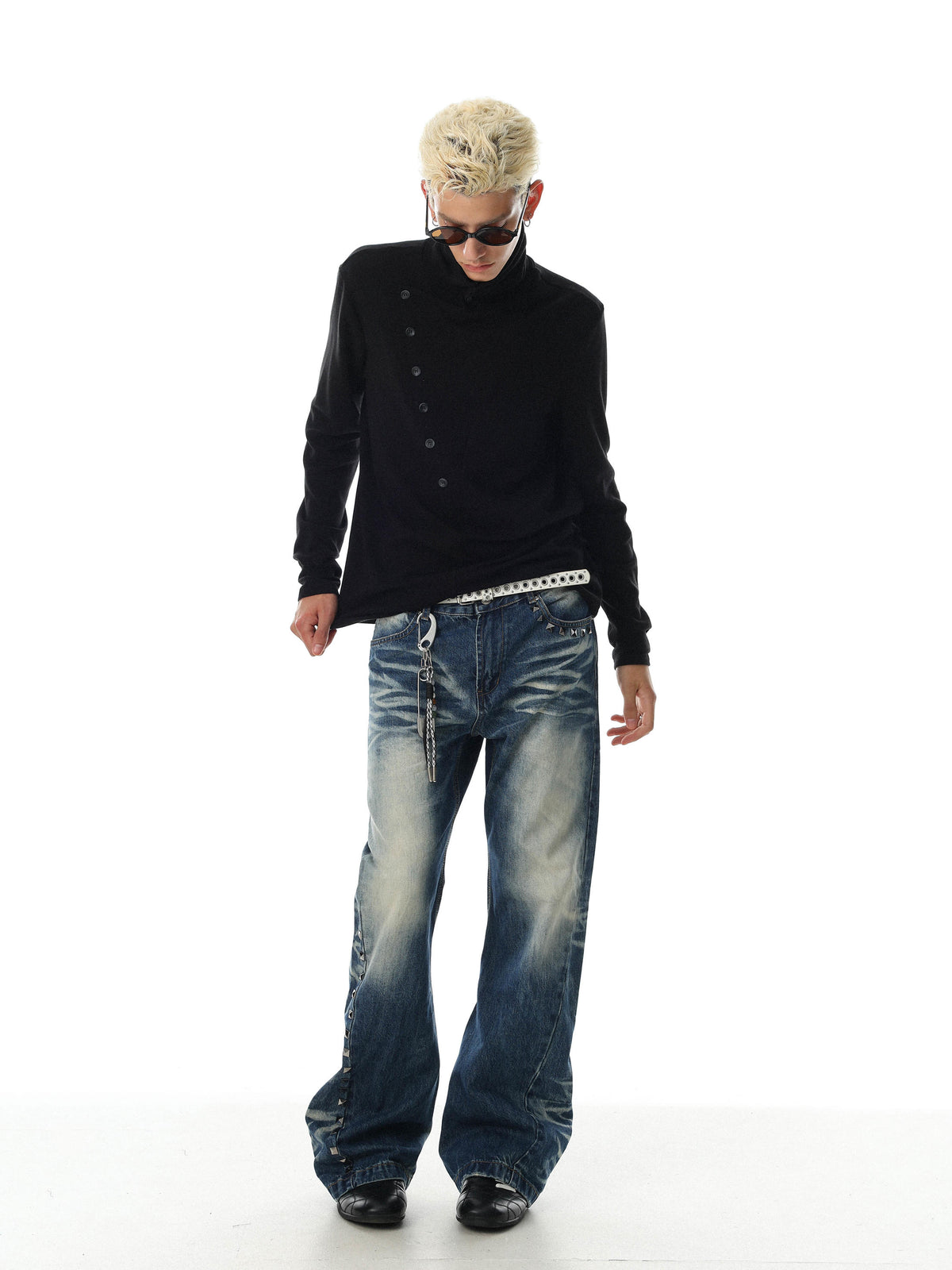 Asymmetric Funnel Long Sleeve