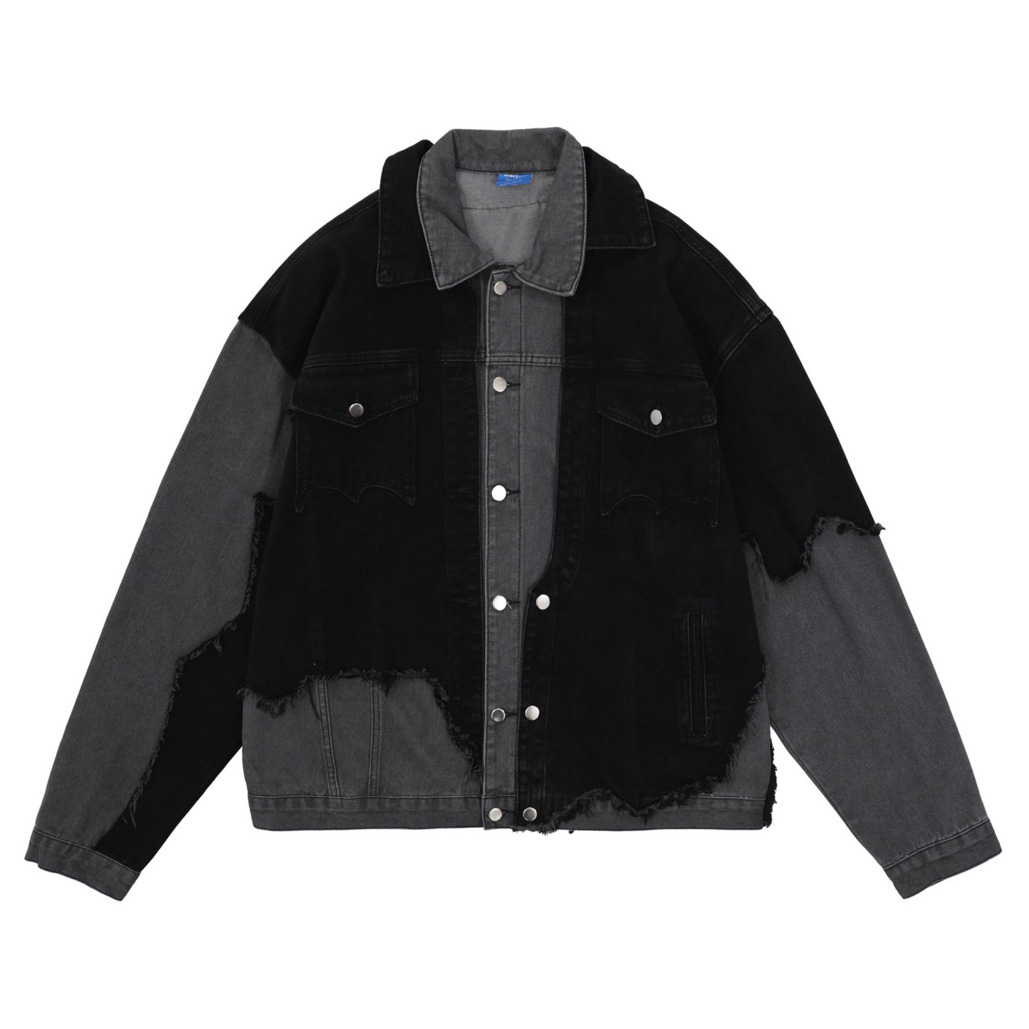 Broken Grid Denim Jacket - h0neybear