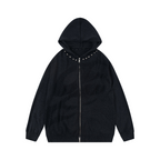 Rebel Edge Studded Hoodie