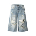 Ravage Ripped Denim Shorts - h0neybear