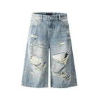Ravage Ripped Denim Shorts - h0neybear