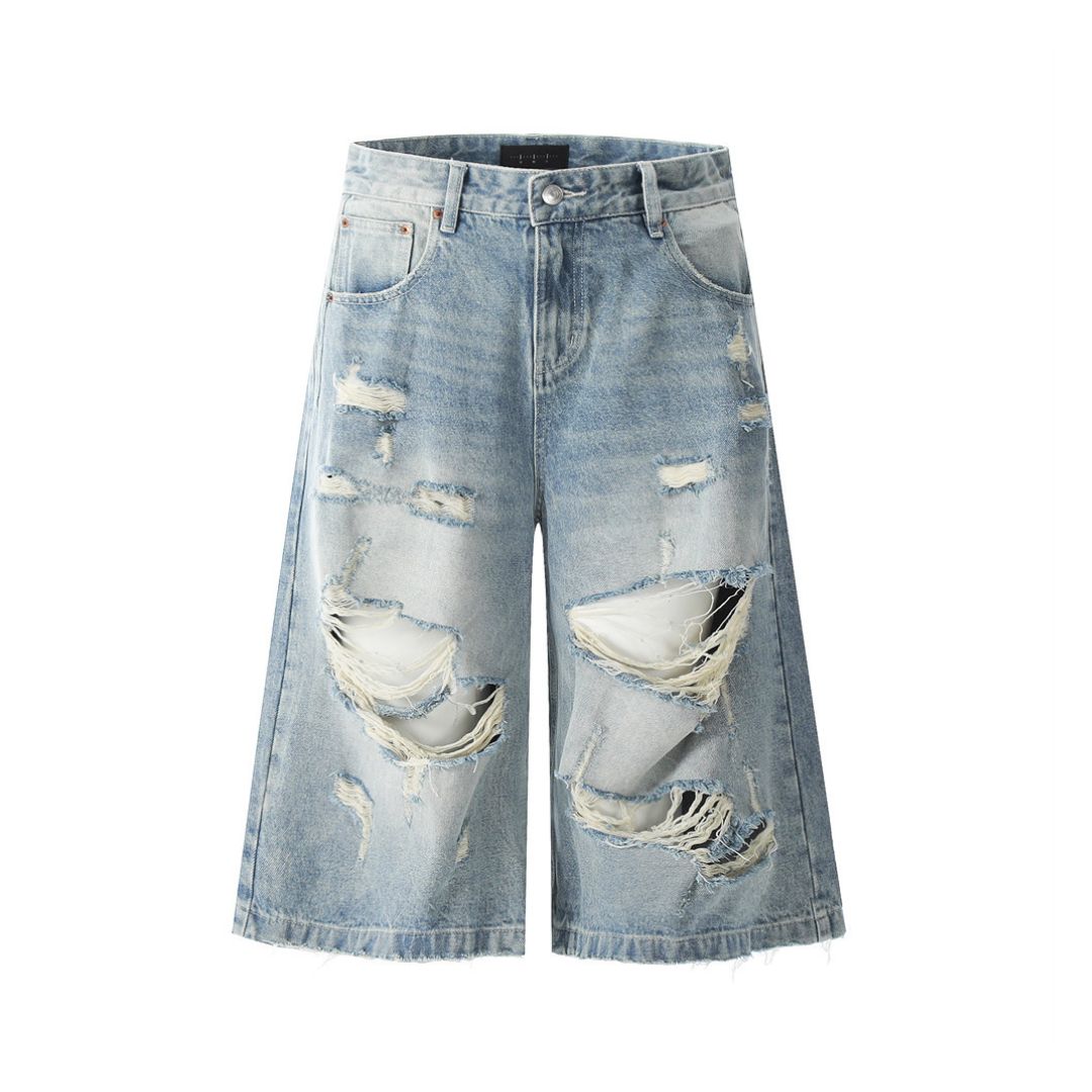 Ravage Ripped Denim Shorts - h0neybear