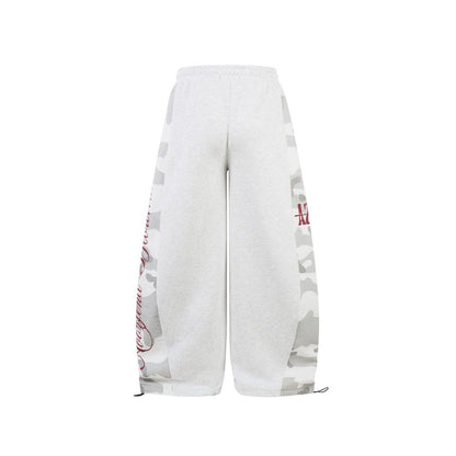 Camo Panel Stripe Sweatpants