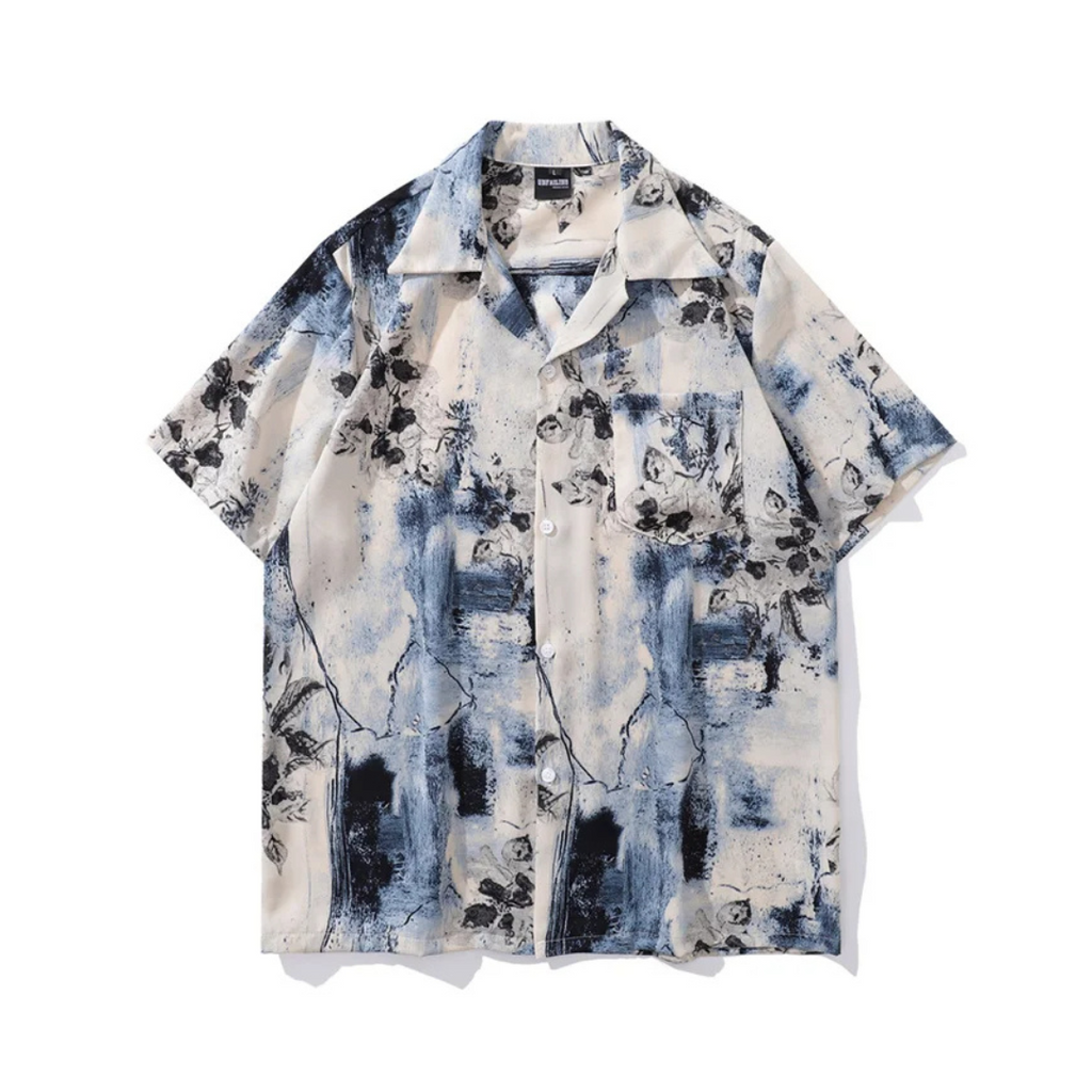 Tie-Dye Floral Shirt - h0neybear