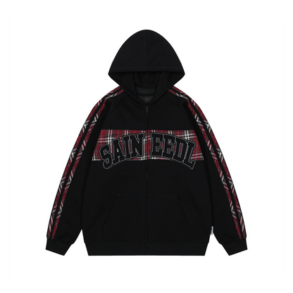 Saineedl Plaid Hoodie