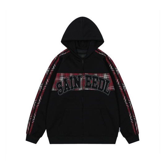 Saineedl Plaid Hoodie