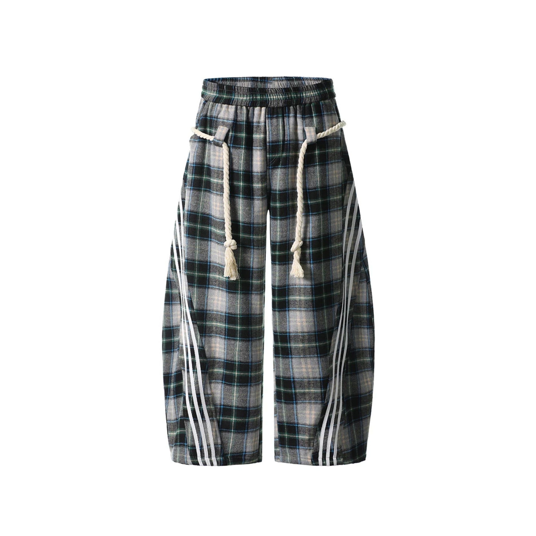 The Nomad Plaid Wide-Legs Pants