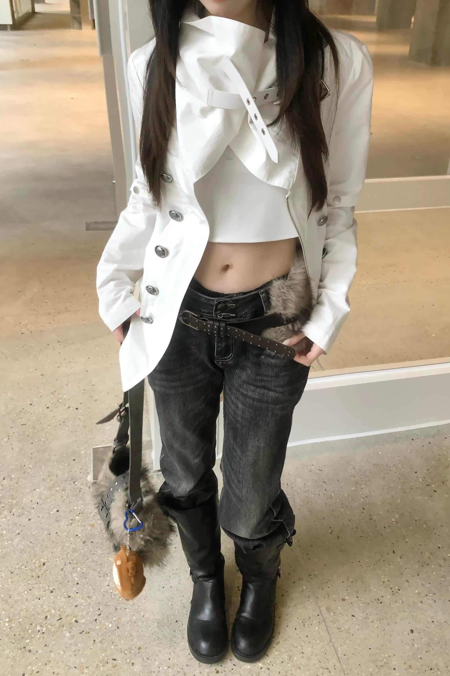 Veloura High Collar Jacket