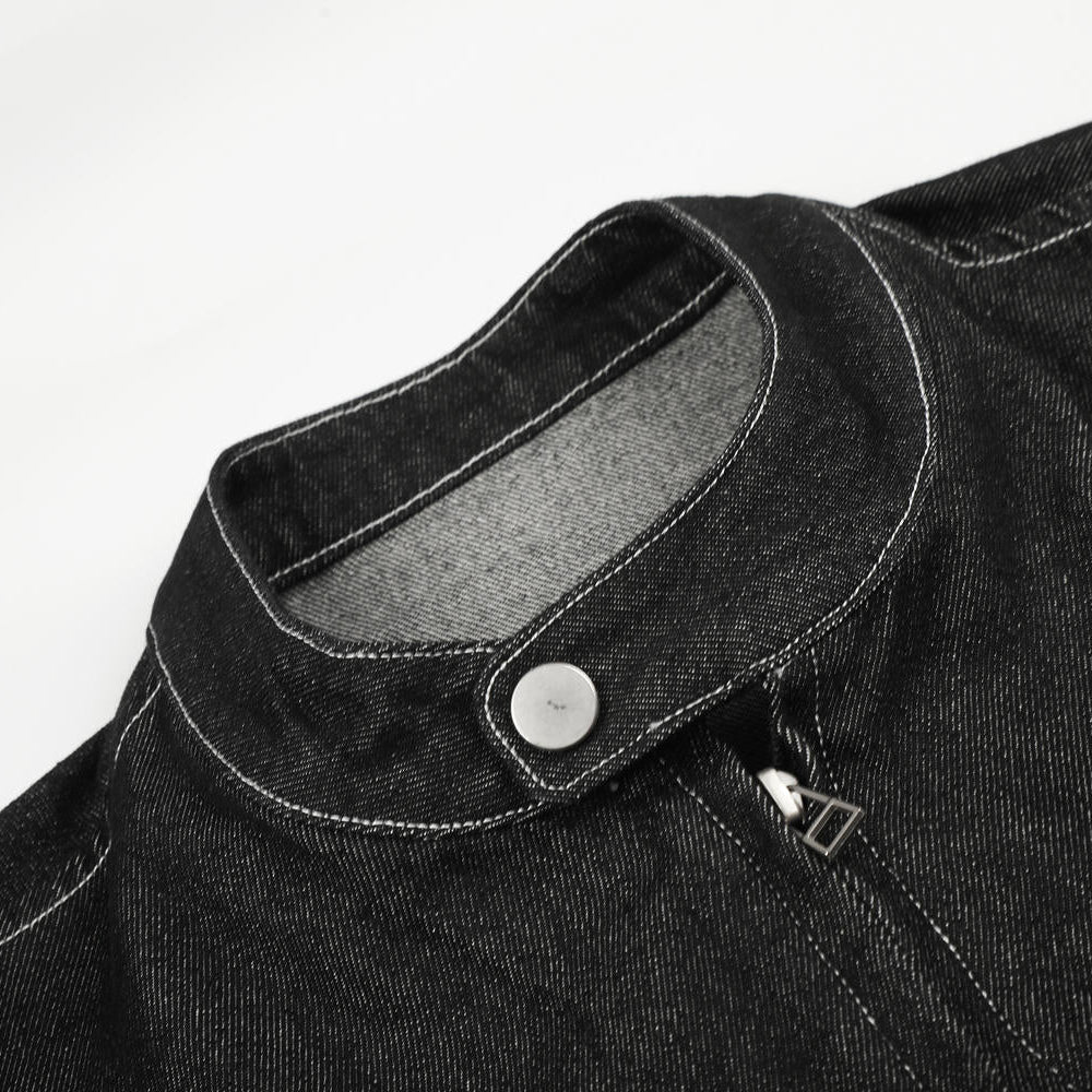 Circuit Contrast-Stitch Biker Jacket