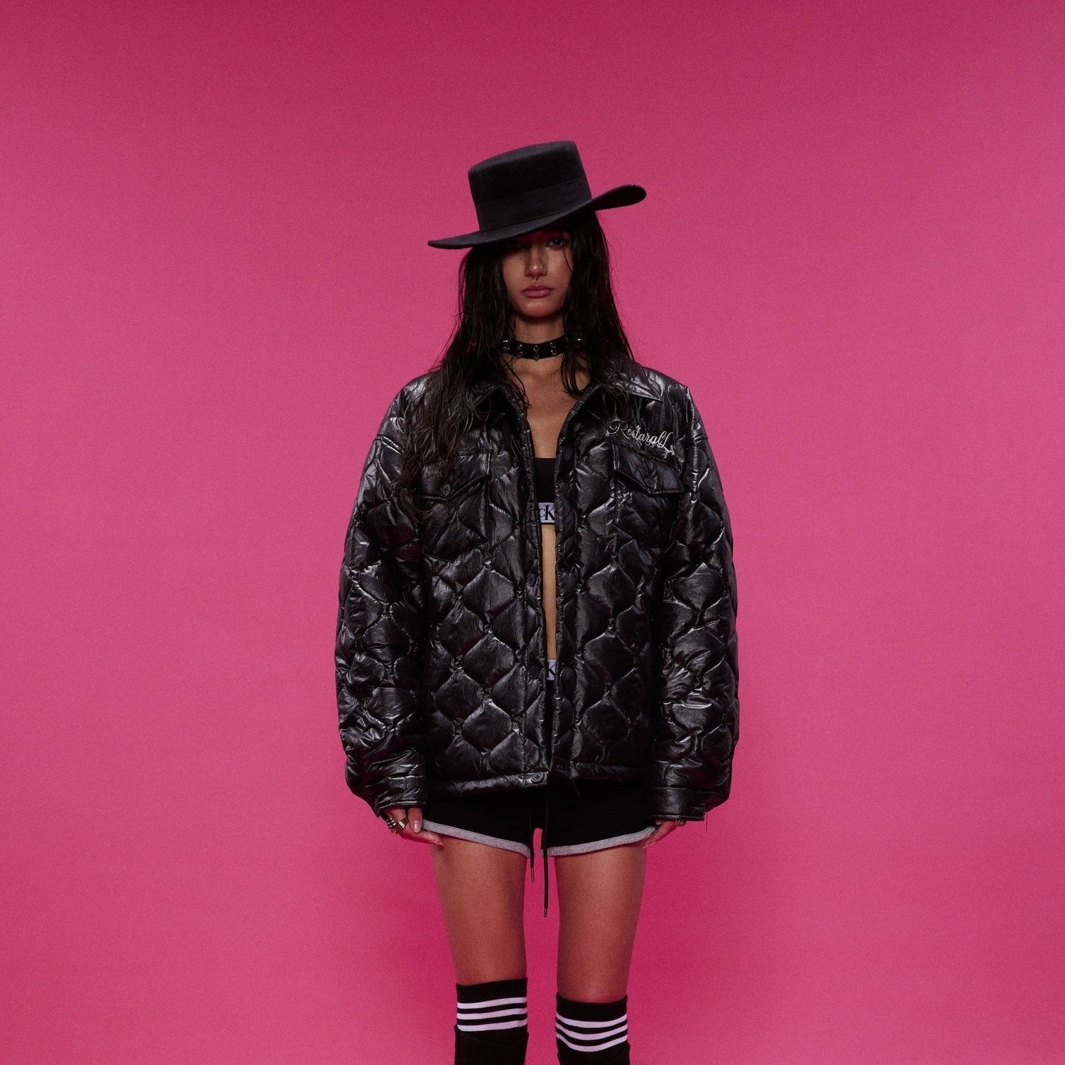 Quilted 7 Black Diamond Jacket