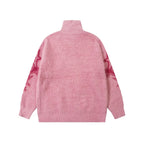 Bubblegum Grunge Full Zip Sweater Jacket