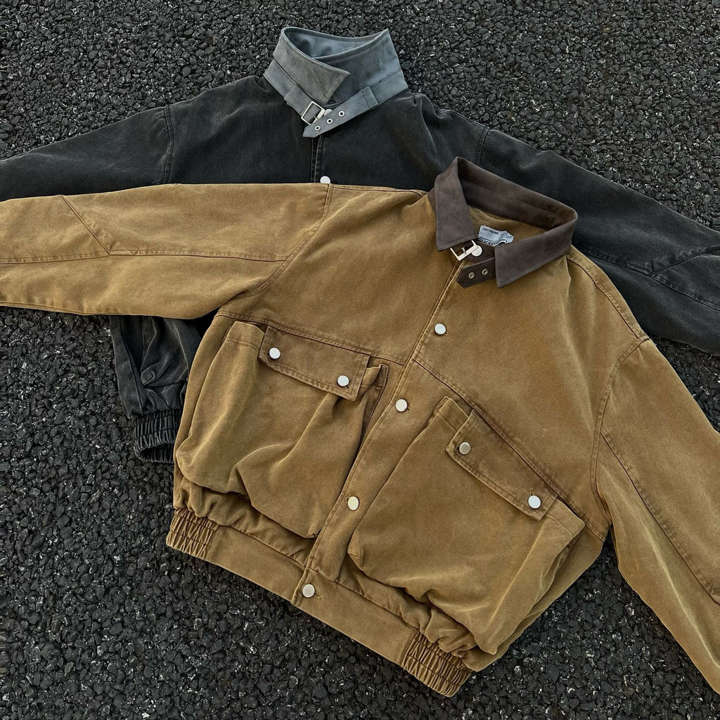 Buckle Collar Utility Jacket