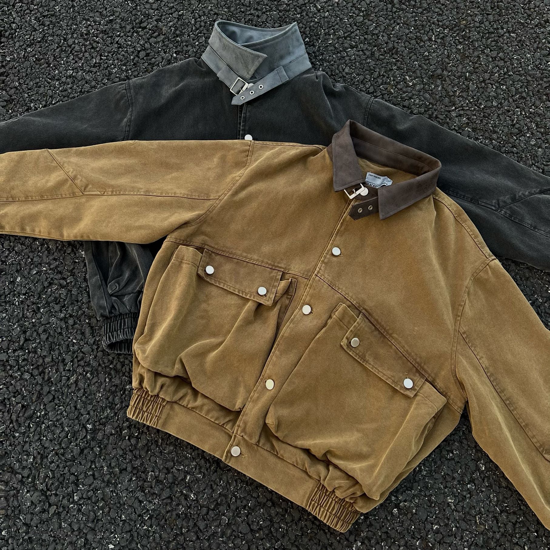 Buckle Collar Utility Jacket