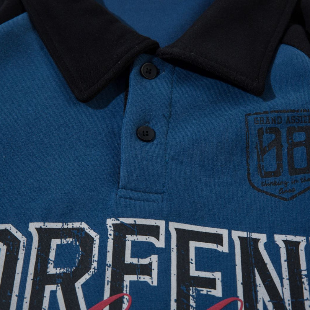 Vintage Ombre Long Sleeve Polo Jersey