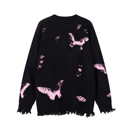 Rebel Butterfly Chained Sweater