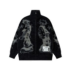Bubblegum Grunge Full Zip Sweater Jacket