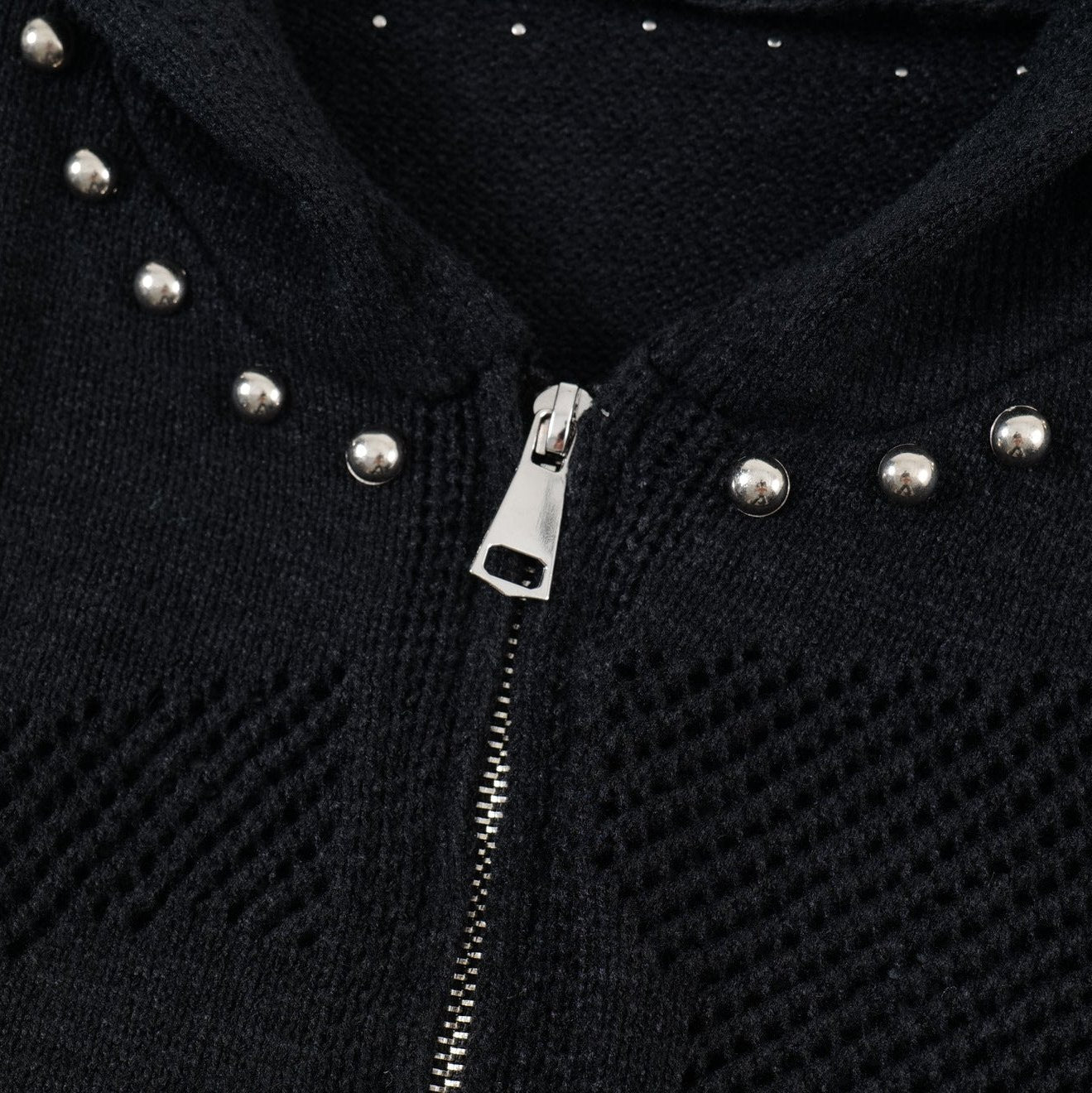 Rebel Edge Studded Hoodie