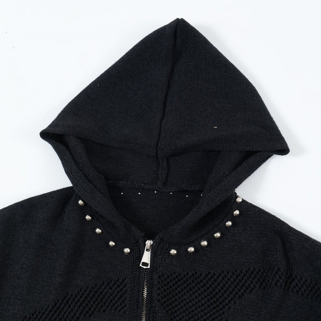 Rebel Edge Studded Hoodie