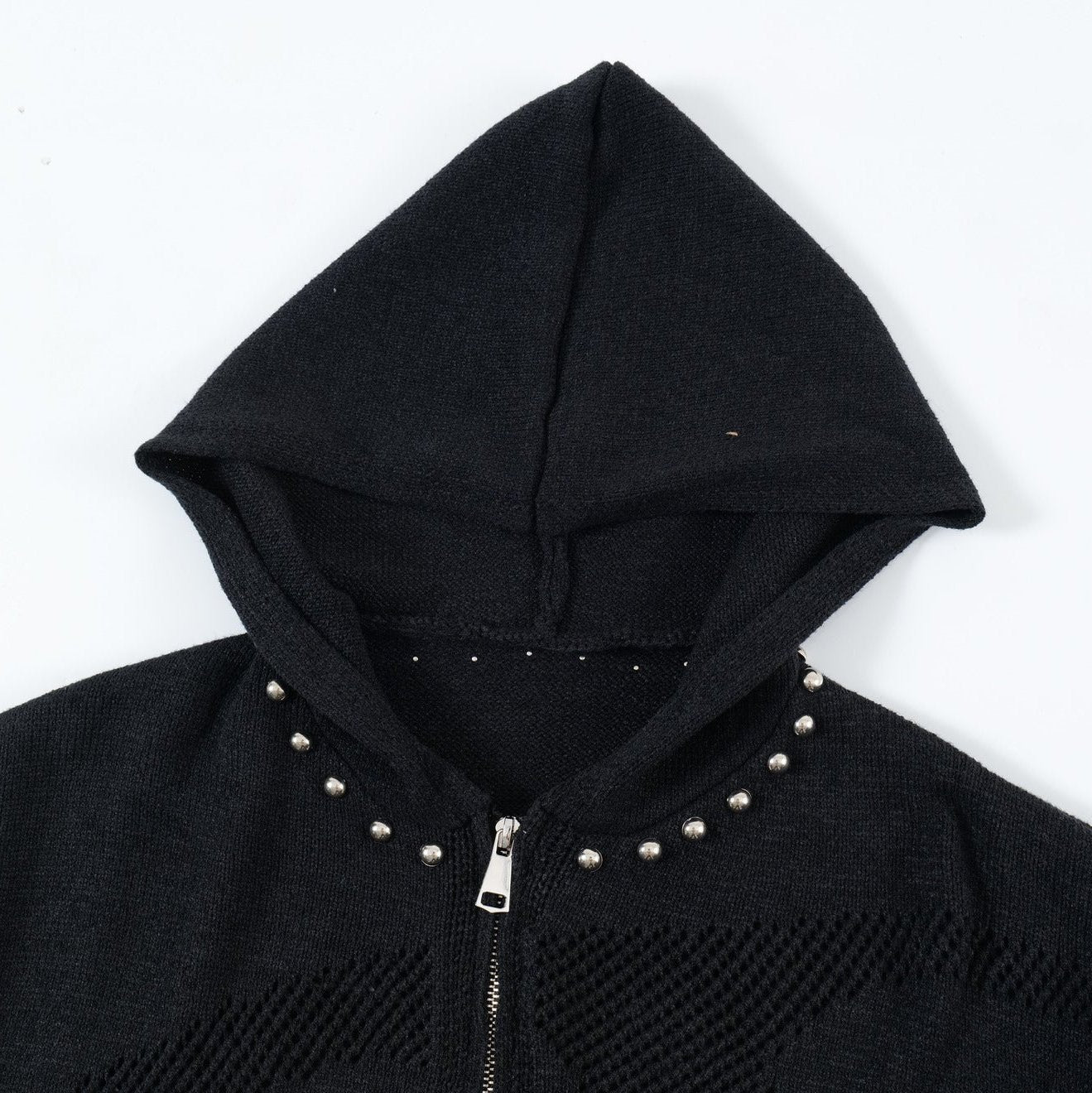 Rebel Edge Studded Hoodie