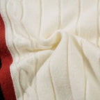 Varsity Stripe Zip Cardigan Sweater