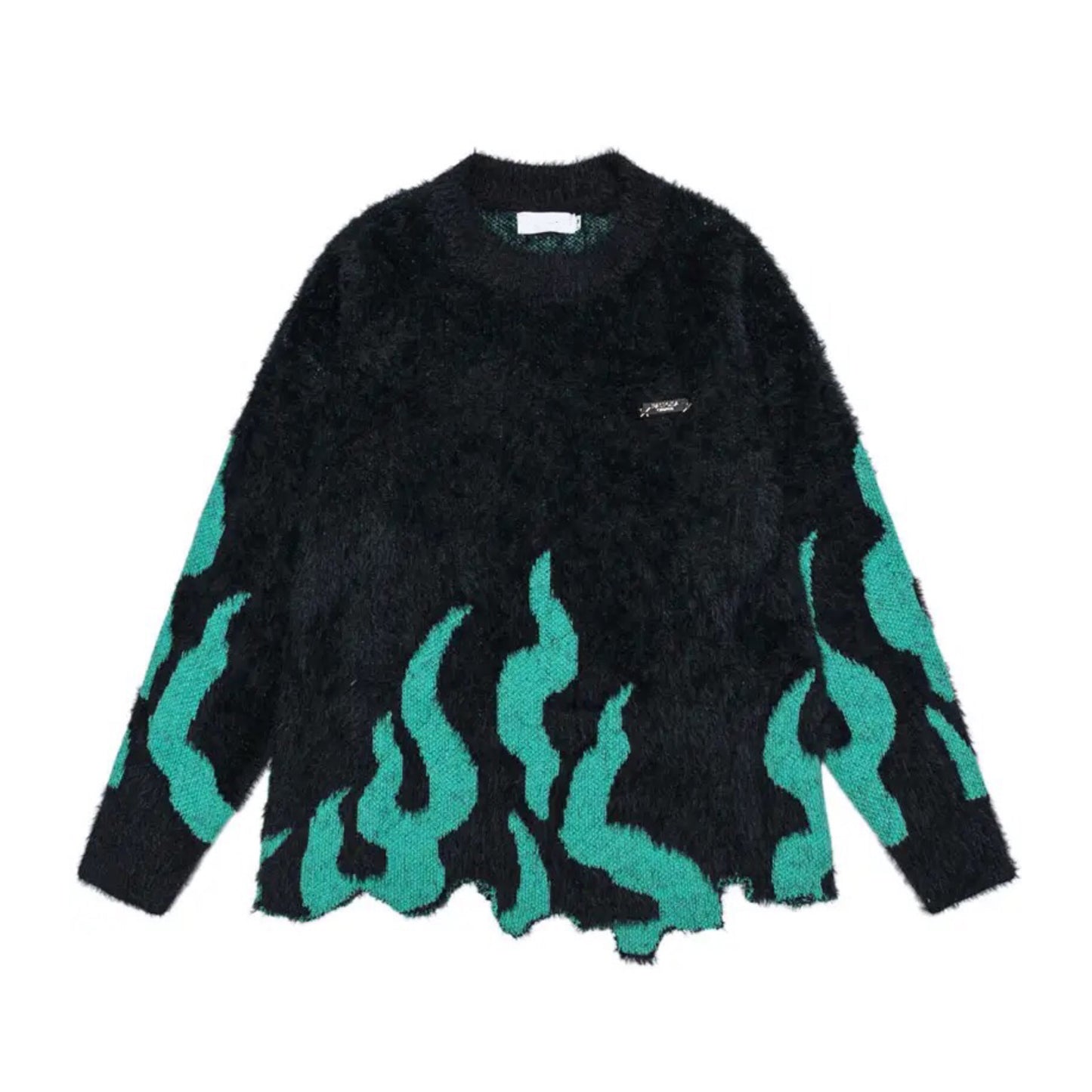 Flame Crest Fleece Sweater