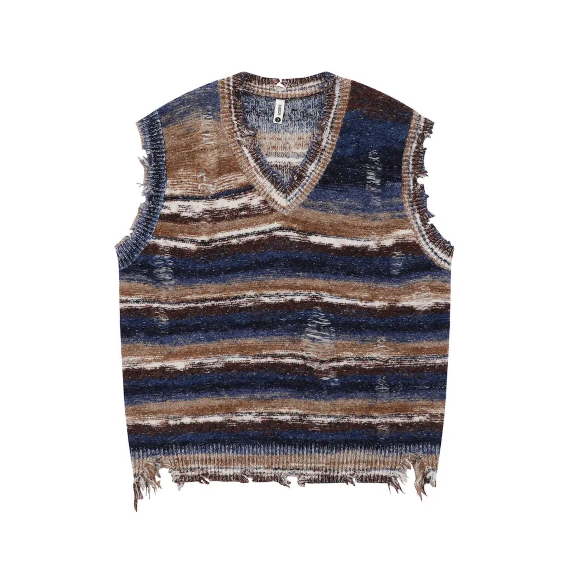 Vintage Paint Stripe Vest - h0neybear