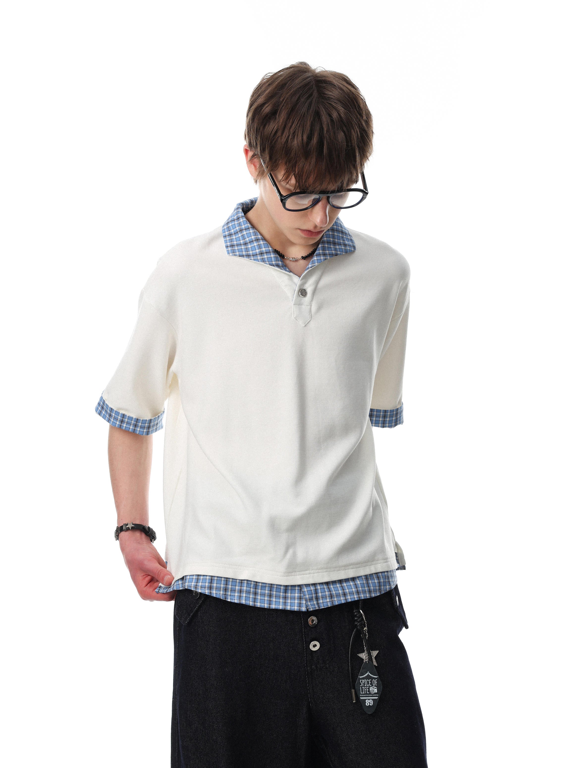 Harbor Plaid Polo T-Shirt