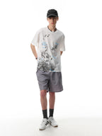Hollow Bloom Graphic T-Shirt